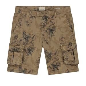 Men's Cargo Shorts in Tan Camouflage Floral